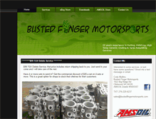 Tablet Screenshot of bustedfingermotorsports.com